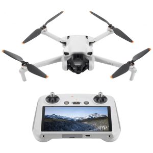 DJI Mini 3 DJI RC Drone Leve com Gimbal Mecânico 3x para Adultos 4K 38min de Voo Transmissão de Vídeo de até 10km Tiro Vertical
