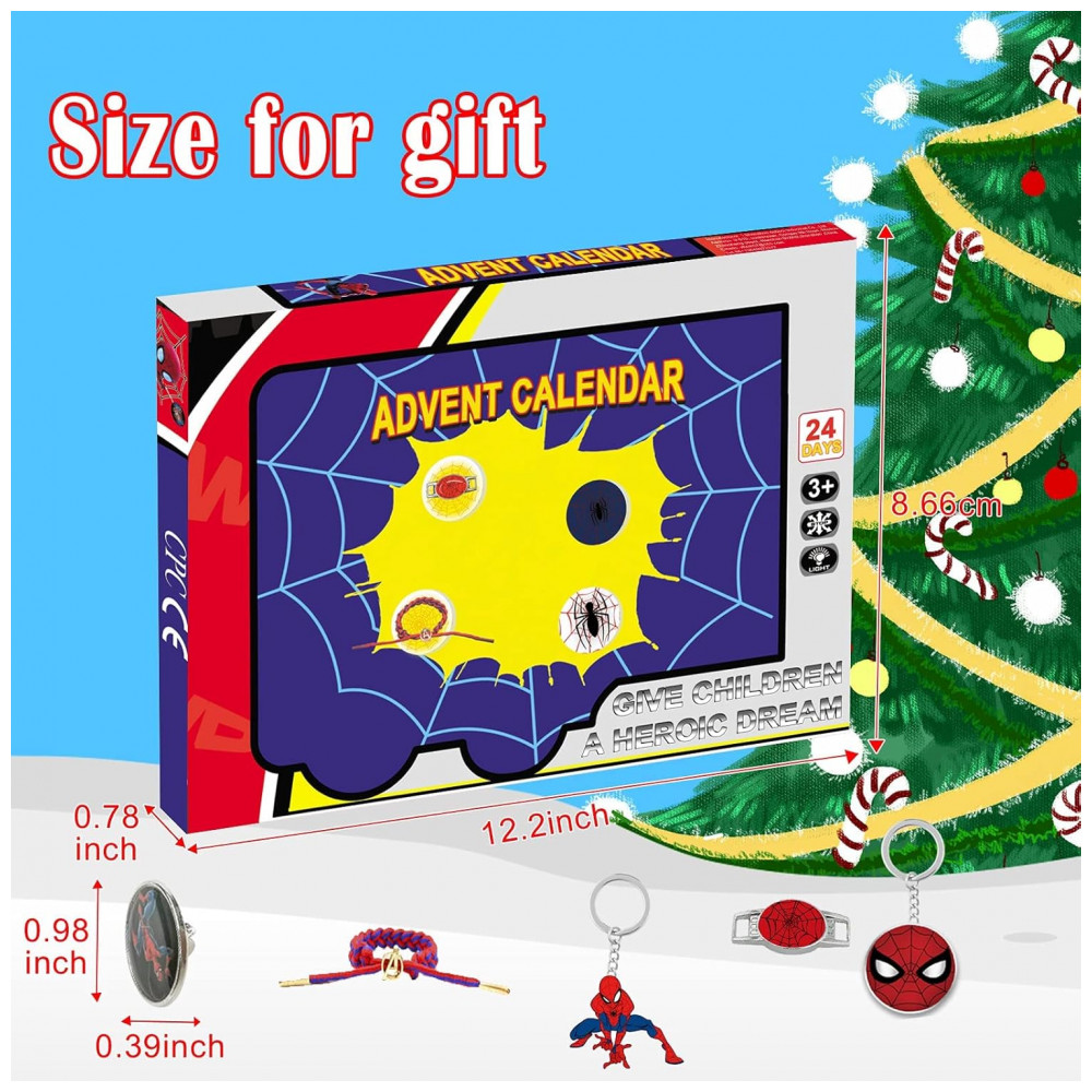 Calendário do Advento de Natal 2025 SWIND com 24 Presentes Únicos para Meninas e Meninos - Encanto DIY para Pulseira Chaveiro e Broche - Imagem 2