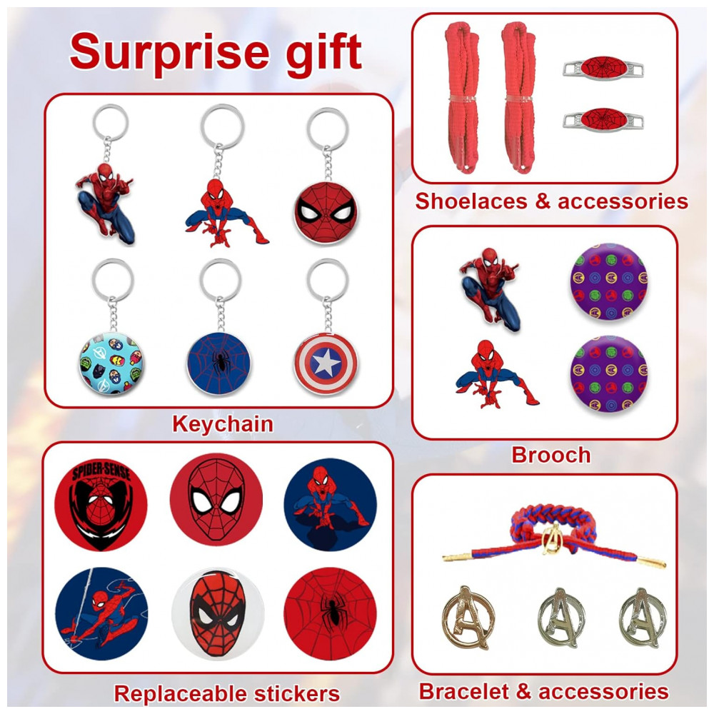 Calendário do Advento de Natal 2025 SWIND com 24 Presentes Únicos para Meninas e Meninos - Encanto DIY para Pulseira Chaveiro e Broche - Imagem 3