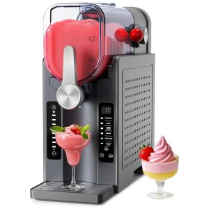 Máquina de Frozen Profissional BKPPM: Prepare Bebidas Geladas em Casa sem Necessidade de Gelo com Display LED e 6 Programas para Margaritas Frappés e Sorvetes