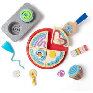 Kit Festa de Aniversario Infantil de Madeira com 38 peças para Crianças Acima de 3 Anos Melissa & Doug e Blue's Clues & You!