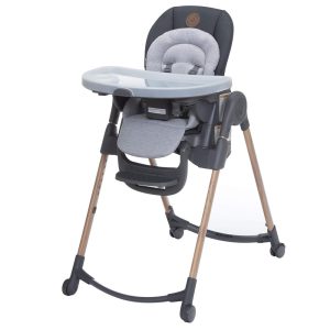 Cadeira de Alimentação 6 em 1 com Bandeja Removível Maxi Cosi Cinza