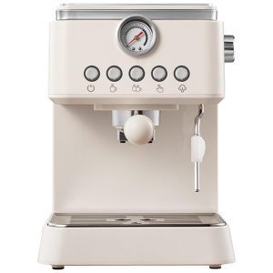 Máquina de Espresso 20 Bar PID Vaporizador Profissional Tanque Removível 148L BQEUCE Branca 110V
