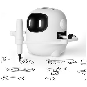 Robô Desenho Interativa para Crianças:Com 150 CartõesRobô Educacional de Desenho com Interatividade por VozBrinquedo de Pintura MontessoriRIVGOT