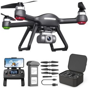 HS700E Drone com Câmera 4K UHD 130 Graus FOV GPS 5GHz Retorno Automático HOLY STONE Preto