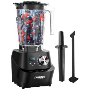 Liquidificador Profissional 18L com Display LCD e Lâminas de Aço Inoxidável 110V 750W Nuwave Preto