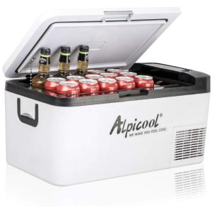 Geladeira e Frigobar para carro K18 para carro 12 v 18 litros ALPICOOL Branco