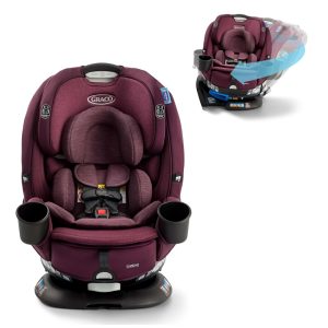 Cadeirinha de Carro Conversível Graco Turn2Me 3 em 1 London - Única com Rotação Instalação Rápida e Estrutura Reforçada em Aço