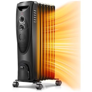 Aquecedor Elétrico a Óleo 3 Modos de Configurações 1500W 110v KISMILE Y5327 Preto