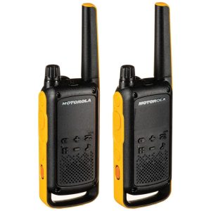 Rádio Comunicador Walkie Talkie Motorola Solutions T470 FRS Portátil Rádio Bidirecional Recarregável Preparação para Emergências 22 Canais