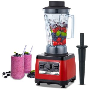 Liquidificador Profissional 2L com 6 Velocidades 1500W 110V BIOLOMIX A8700 Vermelho