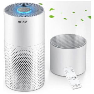 Purificador de Ar e Umidificador 2 em 1 com Filtro HEPA e Luzes Noturnas 110V Afloia Branco