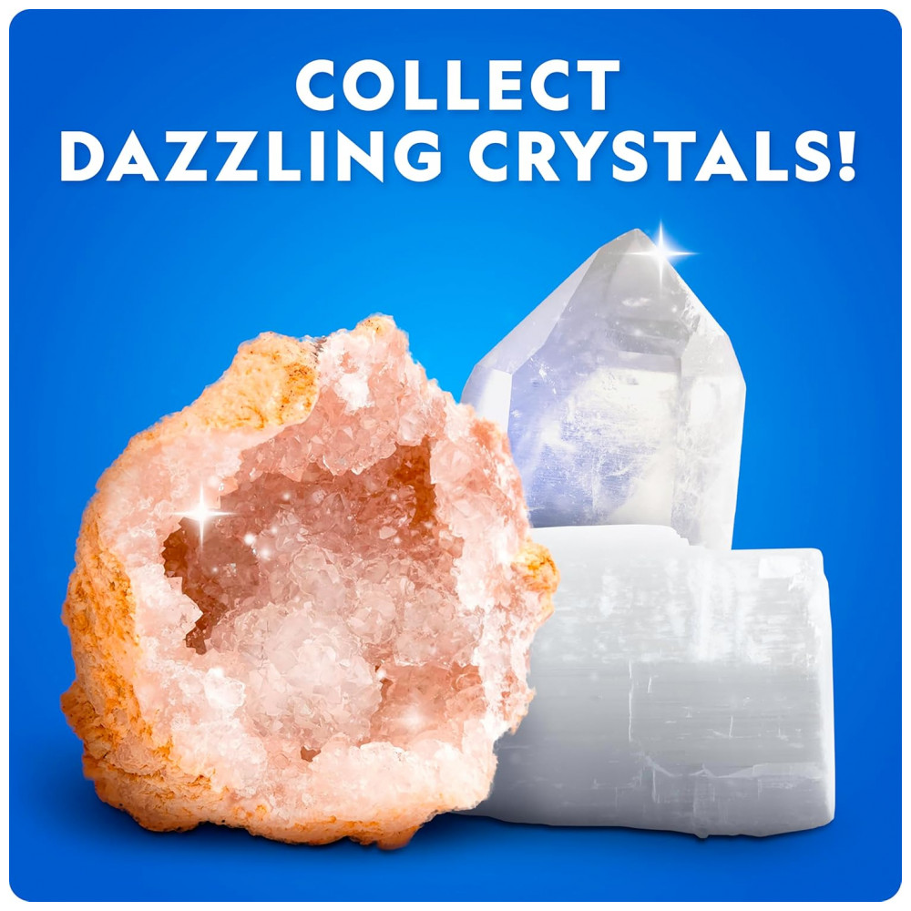 National Geographic Ultimate Rock, Mineral & Crystal Collection Kit – 300+ Peças de Pedras, Cristais e Geodos para Crianças, Atividade STEM, Multicolor - Imagem 3