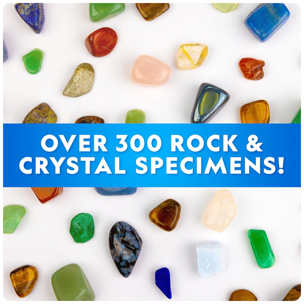 National Geographic Ultimate Rock, Mineral & Crystal Collection Kit – 300+ Peças de Pedras, Cristais e Geodos para Crianças, Atividade STEM, Multicolor - Imagem 4