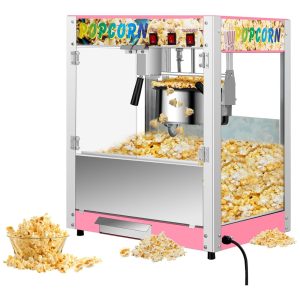 Máquina de Pipoca Comercial com Caldeira de 230g 850W Capacidade para 14L por Lote Estilo Cinema 3 Interruptores Estrutura de Aço RIGMEC.