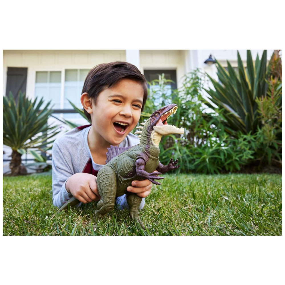 Dinossauro Jurassic World Chaos Theory Becklespinax Mattel 43cm Sons Ataques Espinhos Extensíveis Articulado Pilhas Inclusas - Imagem 2
