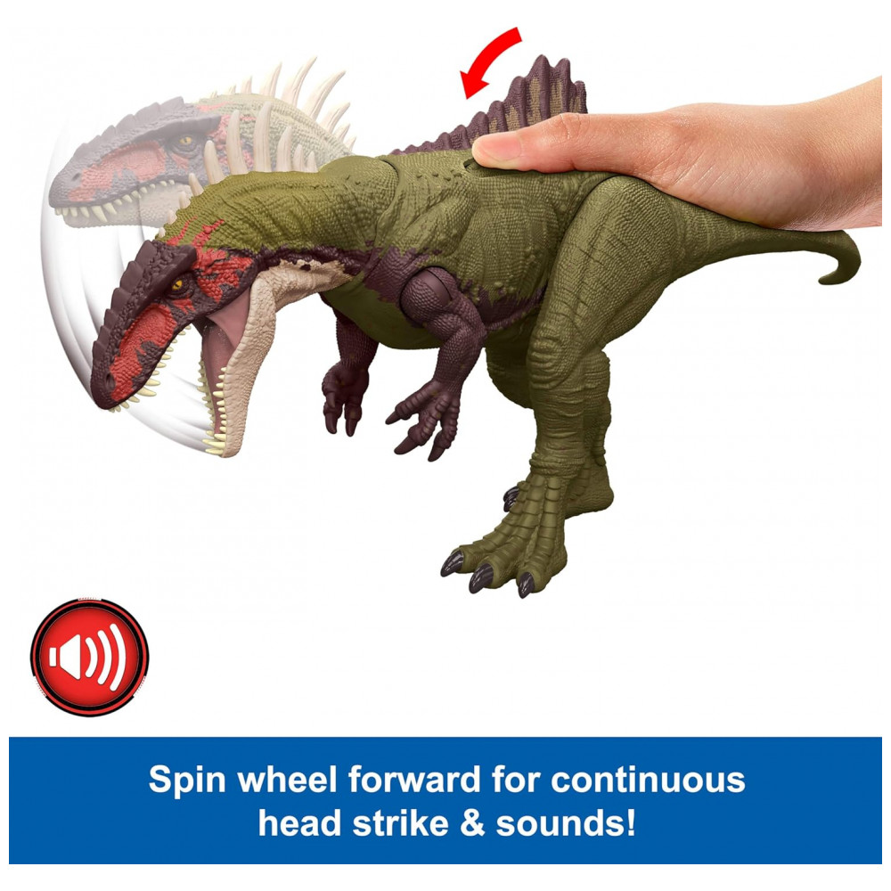 Dinossauro Jurassic World Chaos Theory Becklespinax Mattel 43cm Sons Ataques Espinhos Extensíveis Articulado Pilhas Inclusas - Imagem 4