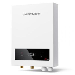 Aquecedor Tanque Zero Elétrico MIZUDO 18kW Branco 240V 4.2 GPM Display LED