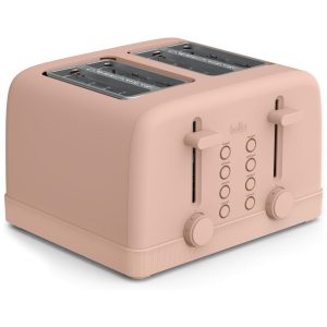 BELLA Torradeira 4 Fatias com 6 Níveis de Tostagem Funções Reaquecer e Cancelar Bandeja Removível 900W - Blossom