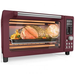 Forno Elétrico 12 em 1 com Capacidade de 19L Material de Aço Inoxidável e Tela LCD 110V 1800W Nuwave Vermelho Canela