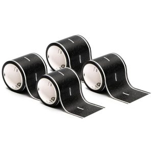 Fita Adesiva para Criar Estradas para Carros de Brinquedo 4 Rolos de 9.12m x 5 cm PlayTape