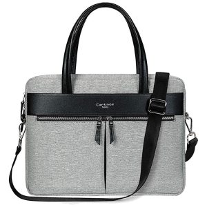 Bolsa Pasta À Prova D Água Bag Briefcase RFID Bloqueio Ultrathin Nylon Cinza