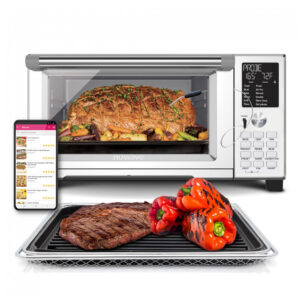 Forno elétrico de bancada Nuwave Bravo XL Grill inox 28 L air fryer convecção grill 100 funções 50–260 °C 110V