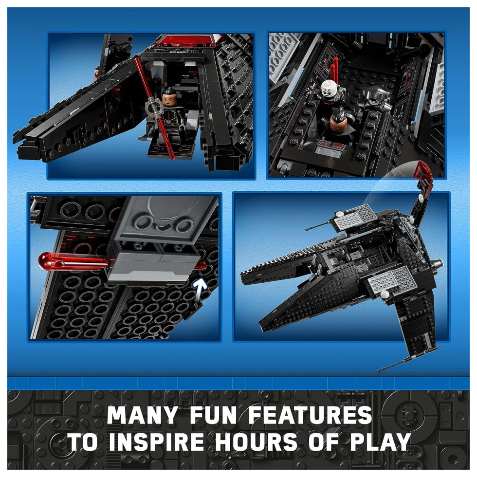 LEGO Star Wars Inquisitor Transport Scythe 75336 Starship Toy Building Kit Fun Gift Idea for Kids Aged 9 and up 924 Pieces - Imagem 4