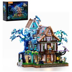 Casa na Árvore Sylvan Inn Lumibricks Verde/Marrom com 22 LEDs 3120 Peças 2 Modos Transformáveis 16+ Anos