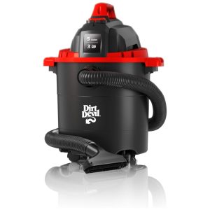 Aspirador de Pó Portátil com Fio Úmido e Seco Capacidade de 1895L 110V Dirt Devil SD65000 Preto