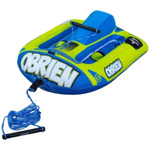 Boia Rebocável para 1 Pessoa Carga Máx 38 kg com Corda de Treinamento e Cabo de EVA O'Brien Azul e Verde