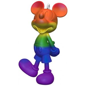 Enfeite de Natal Hallmark Keepsake Mickey Mouse Arco-Íris Plástico Colorido 4x64x33 cm