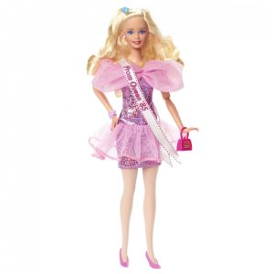 Barbie Rewind Prom Night – Anos 80 rainha do baile com vestido de paetês rosa lançamento 2023