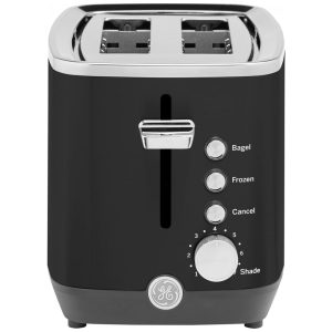 Torradeira GE 2 Fatias Inox Preto com Fendas Largas 7 Níveis de Tostagem e Bandeja de Migalhas Removível 850W 110V