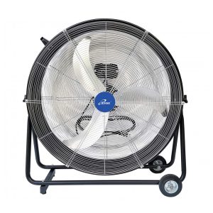 Ventilador Industrial de Tambor iLIVING 76 cm Preto Alta Velocidade 8300 CFM 3 Velocidades Voltagem 110V