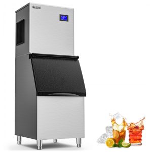 Máquina de Gelo Profissional 136 kg em 24H Cubos Transparentes para Restaurantes 650W 110V Coolski Prata