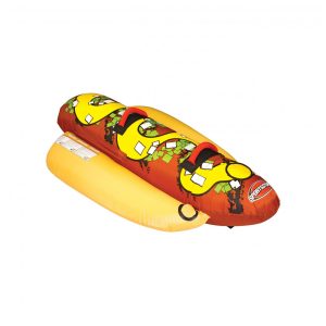 Boia Rebocável Aquática para 3 Pessoas com Capa de Nylon SportsStuff HOT DOG Vermelha