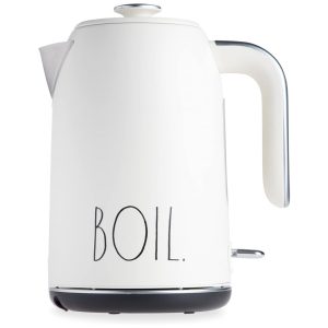 Chaleira Elétrica 1.7L com Desligamento Automático e Proteção de Fervura 110V Rae Dunn Branca