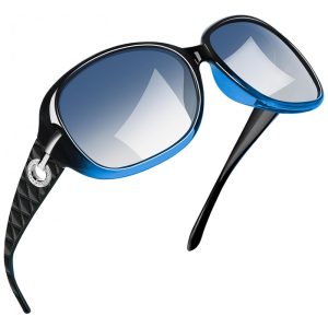 Óculos de Sol Feminino com Proteção UV Joopin A17 Azul Gradiente