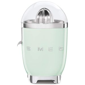 Espremedor de Laranjas SMEG 50s Retro Style com Bico Antigotejamento Acionamento Automático e Filtragem Eficiente - Verde Pastel 1L