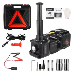 Macaco Elétrico BENYAN de 5 Toneladas com Kit de Bomba Inflável 12V Macaco Elétrico Portátil com Luz LED para SUV MPV e Sedan