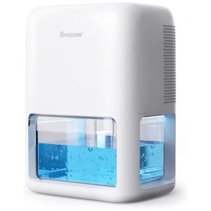 Desumidificador para Casa 18L Silencioso com Temporizador Descongelamento Automático e Área 46m2 BREEZOME MCS008 Branco