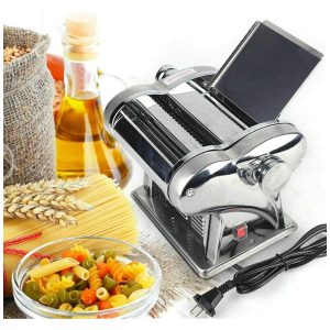 Máquina de Macarrão Elétrica 110V Automática Produz Massa de Noodles Dumplings e Pele de Massa de Alta Produção em Aço Inoxidável LOYALHEARTDY