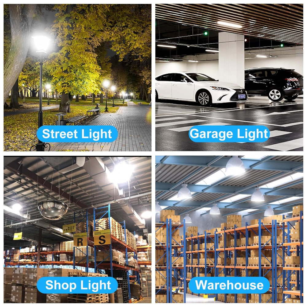 Lâmpada LED Corn 50W (2 un) Elivern, 6000 lúmens, 5000K daylight, base E26/E27, super brilhante, para iluminação residencial, garagem e escritório. - Imagem 3