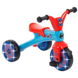 Triciclo Infantil para Crianças a Partir de 3 Anos Huffy Marvel Spidey Azul e Vermelho