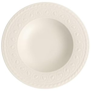 Prato para Sopa de 24 cm Elegância e Praticidade em Sua Mesa com Formato Redondo e Material de Porcelana Villeroy Boch Branco