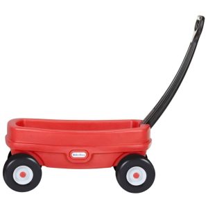 Carrinho de Transporte de Brinquedo Feito de Plástico Resistente com Alça que Dobra para Fácil Armazenamento Little Tikes Vermelho