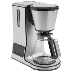 Cafeteira Elétrica Programável P1 de 8 Xícaras Filtro de Aço Inoxidável Programável de 24h Auto Limpeza CUISINART CPO 800 Prateado