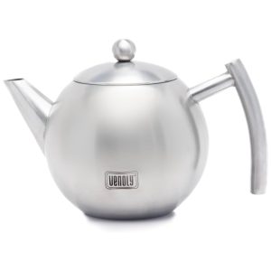 Bule de chá de aço inoxidável VENOLY T0102 5A Prateado