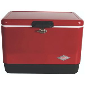 Cooler Térmico Portátil 54 Litros com Alça de Aço Coleman Vermelho